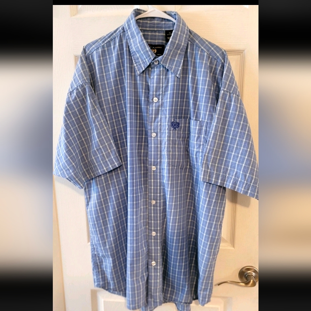 VINTAGE 1990's PHAT FARM CLASSICS BUTTON DOWN SHORT SLEEVE NICE RARE HIP HOP 3XL